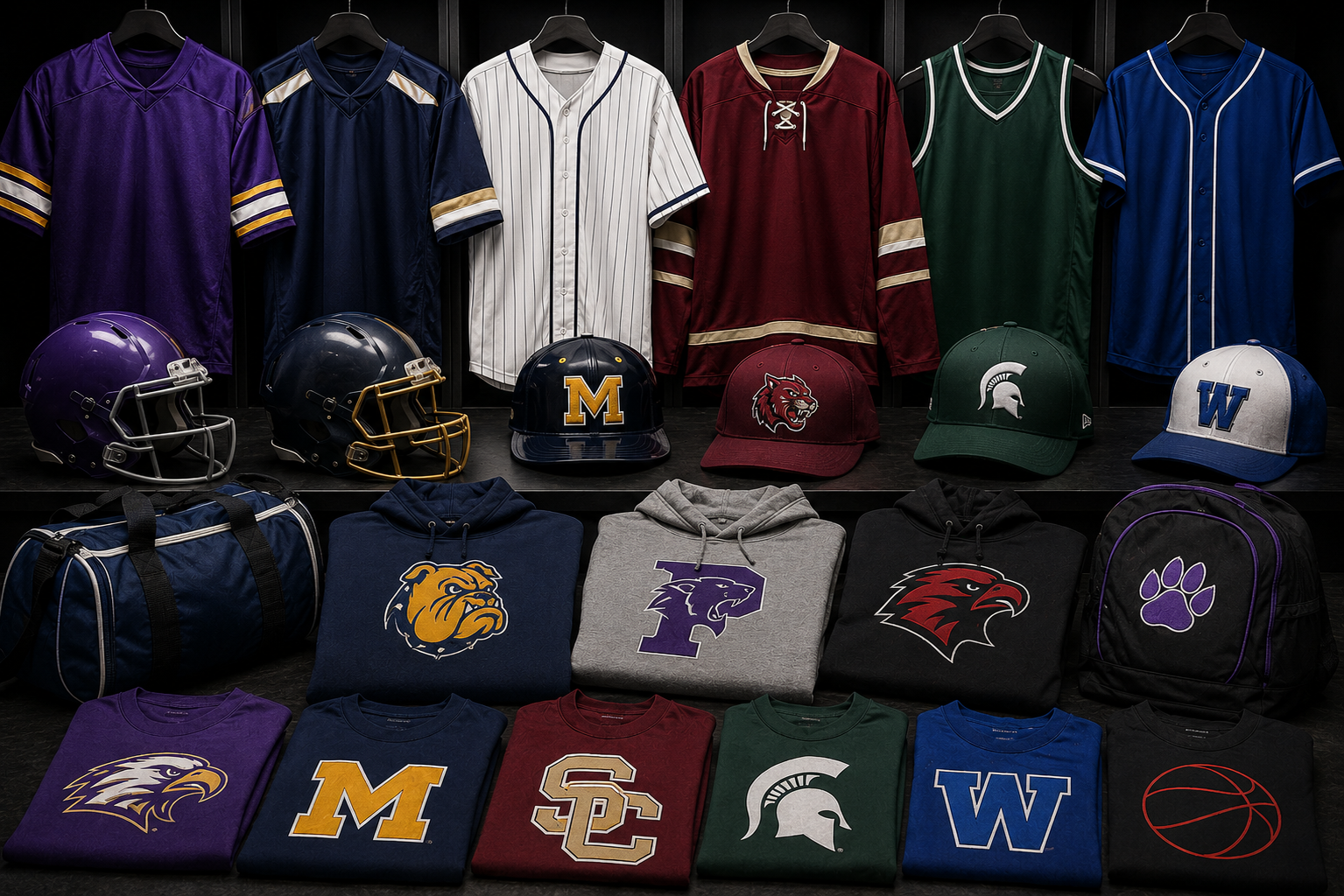 Custom team apparel and uniforms